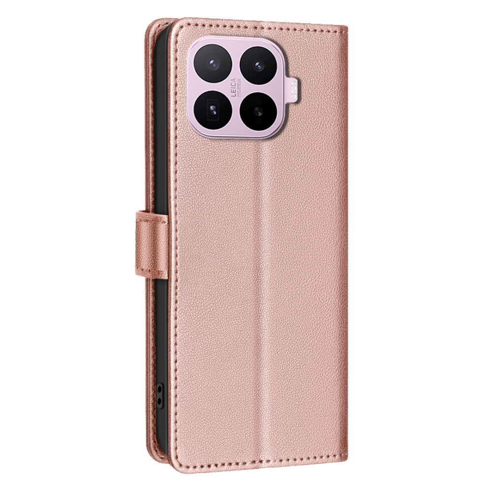 BINFEN knižkové púzdro na Xiaomi 17T Pro - ružovozlaté