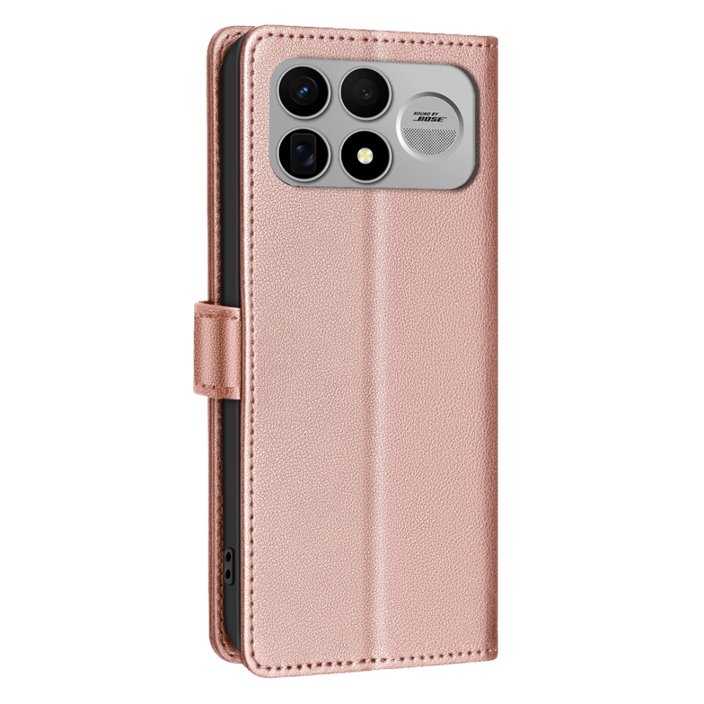 BINFEN knižkové púzdro na Xiaomi Poco F9 Ultra/F8 Ultra 5G - ružovozlaté