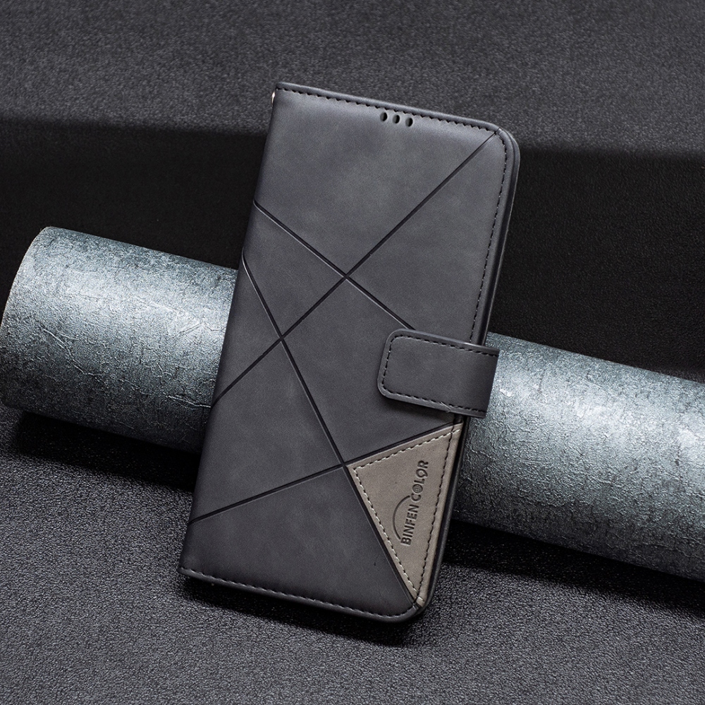 BINFEN knižkové púzdro na Xiaomi Redmi 17 4G/5G - čierne