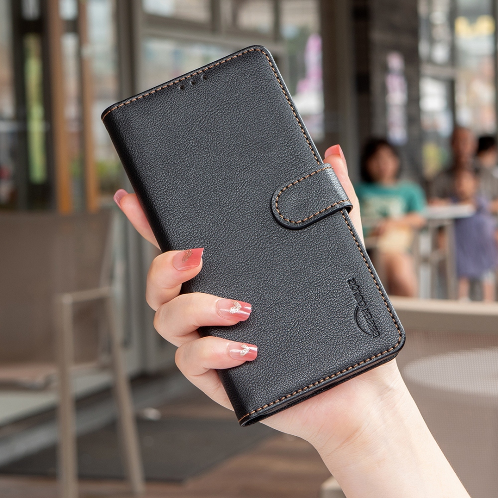 BINFEN knižkové púzdro na Xiaomi Redmi Note 15 Pro 4G - čierne