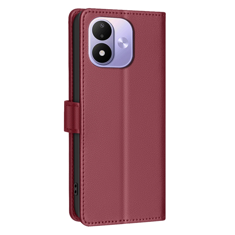 BINFEN knižkové púzdro na Xiaomi Redmi Note 17 Pro 5G - červené