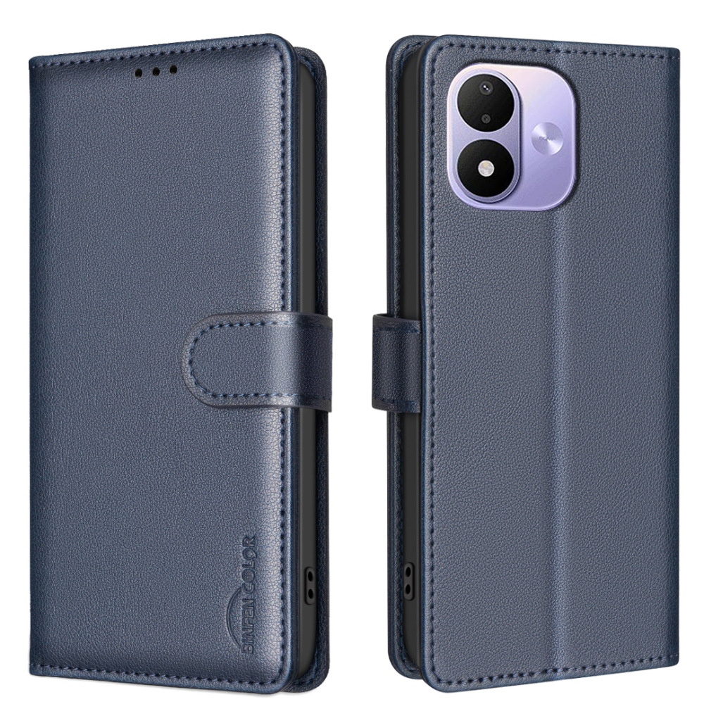 BINFEN knižkové púzdro na Xiaomi Redmi Note 17 Pro 5G - modré