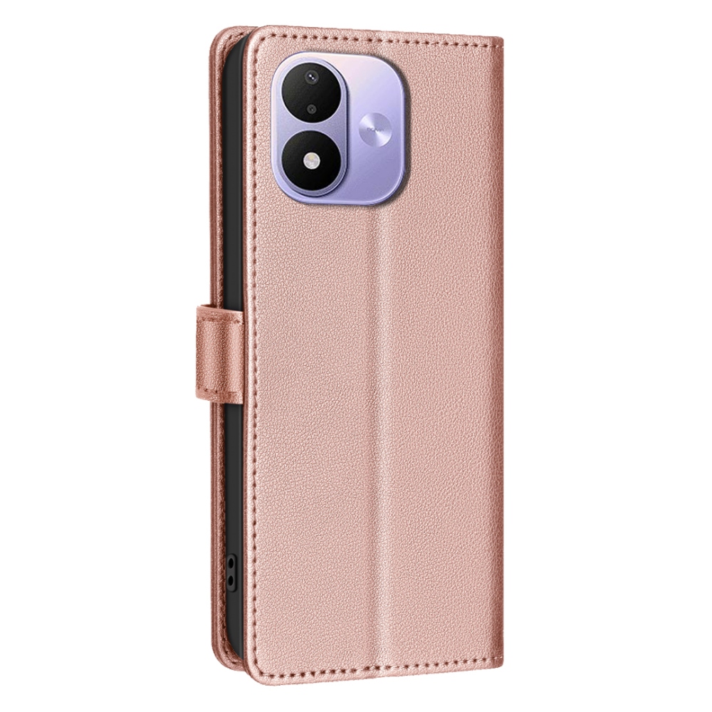 BINFEN knižkové púzdro na Xiaomi Redmi Note 17 Pro 5G - ružovozlaté