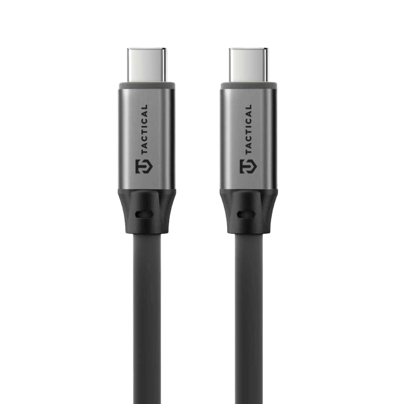 Taktický kábel Fat Man 2.0 USB-C/USB-C 1 m sivý