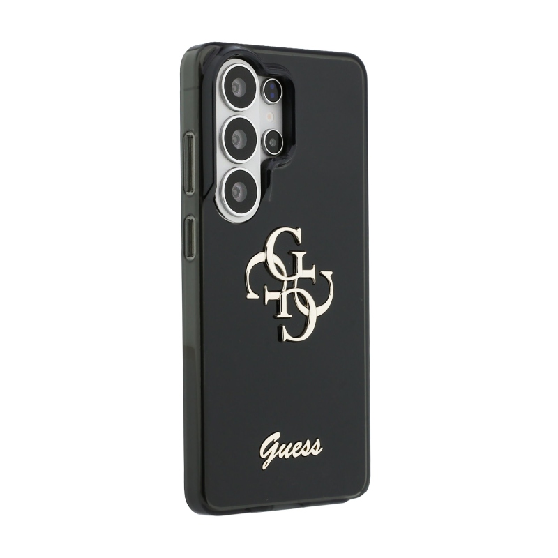 Guess IML 4G Script Metal Logo Zadný kryt pre Samsung Galaxy 26 Ultra Black