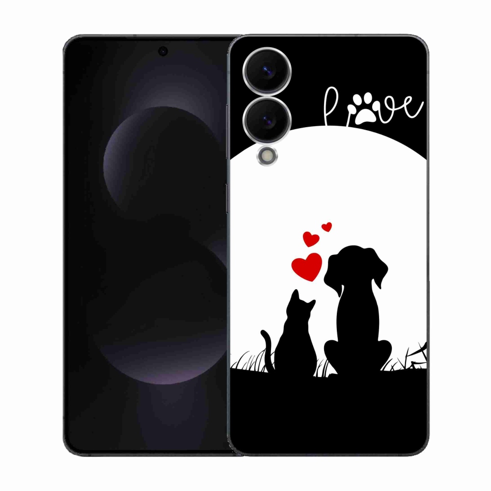 Gélový kryt mmCase na Samsung Galaxy S25 Edge - zvieracia láska