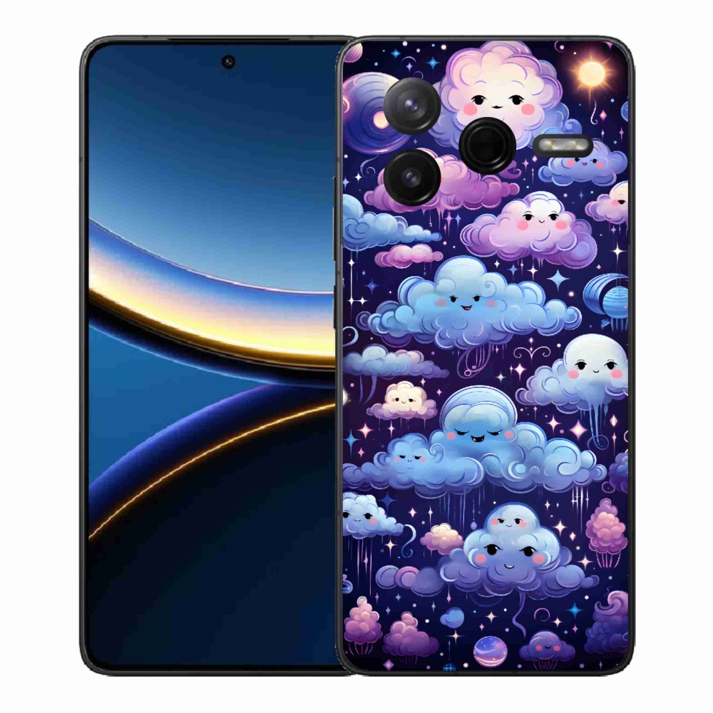 Gélový kryt mmCase na Xiaomi Poco F7 Pro - mráčiky