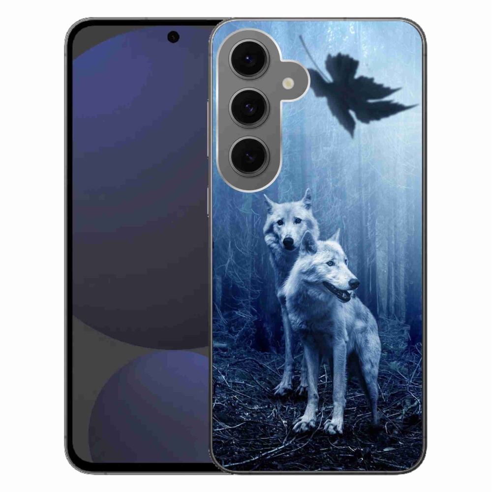 Gélový kryt mmCase na Samsung Galaxy S24 FE - vlci v lese