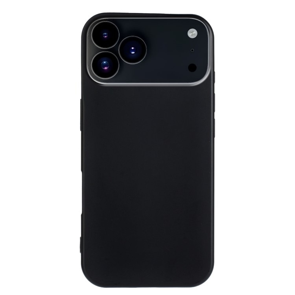 Matný gélový obal na iPhone 17 Pro - čierny