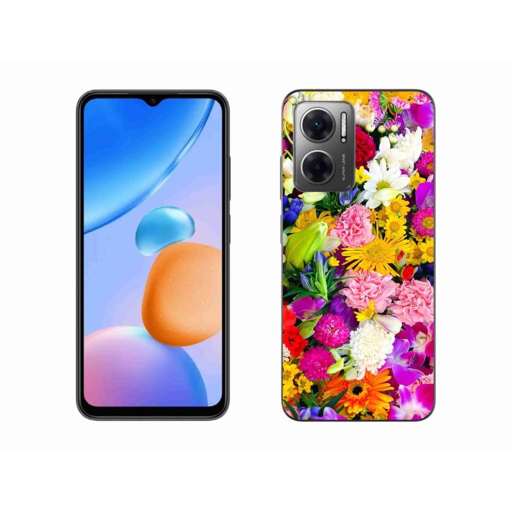Gélový kryt mmCase na Xiaomi Redmi 10 5G - kvety 12