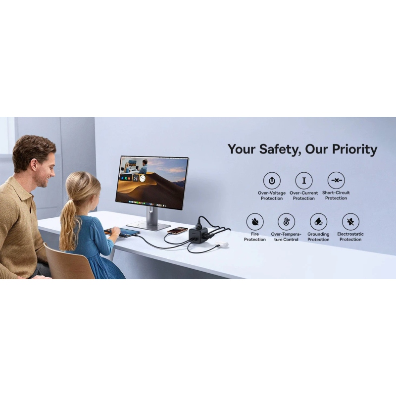 Baseus EnerFill FA11 6v1 Power Cube 67W Cosmic Black