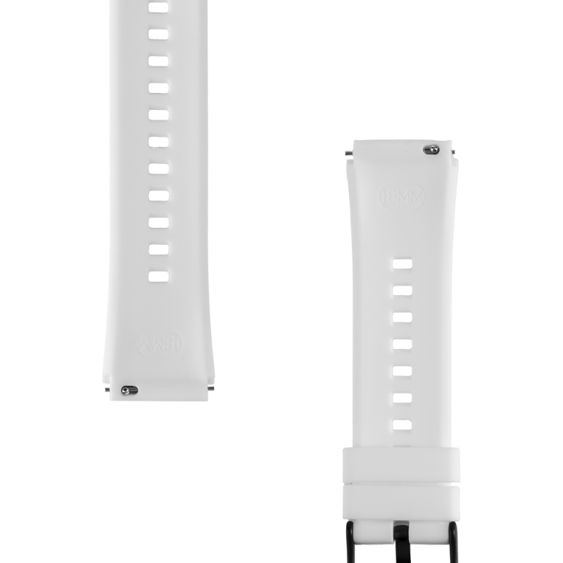 Taktický rýchloupínací silikónový remienok 18 mm biely