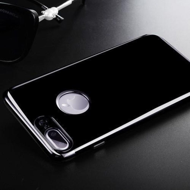 Black elegantný gélový obal na iPhone 8 Plus a iPhone 7 Plus - sivý