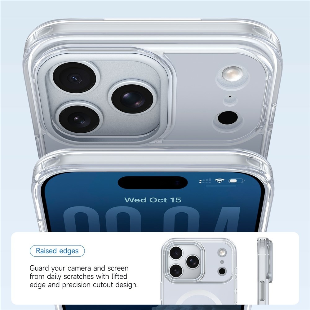 Bleeze gélový obal s pevným chrbtom a MagSafe na iPhone 18 Pro Max/17 Pro Max - biely