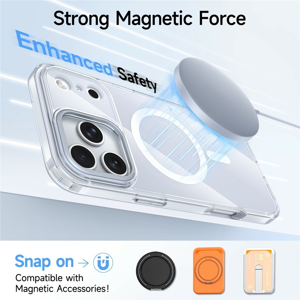 Bleeze gélový obal s pevným chrbtom a MagSafe na iPhone 18 Pro Max/17 Pro Max - biely