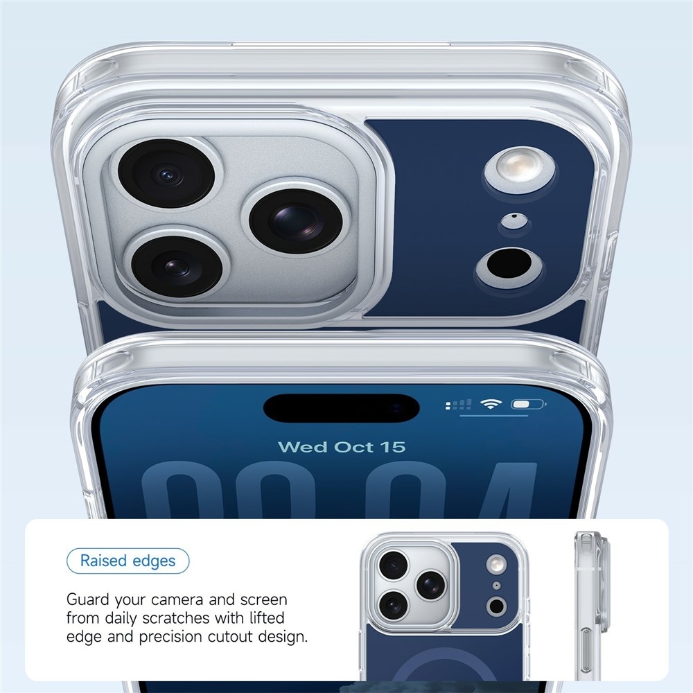 Bleeze gélový obal s pevným chrbtom a MagSafe na iPhone 18 Pro Max/17 Pro Max - modrý