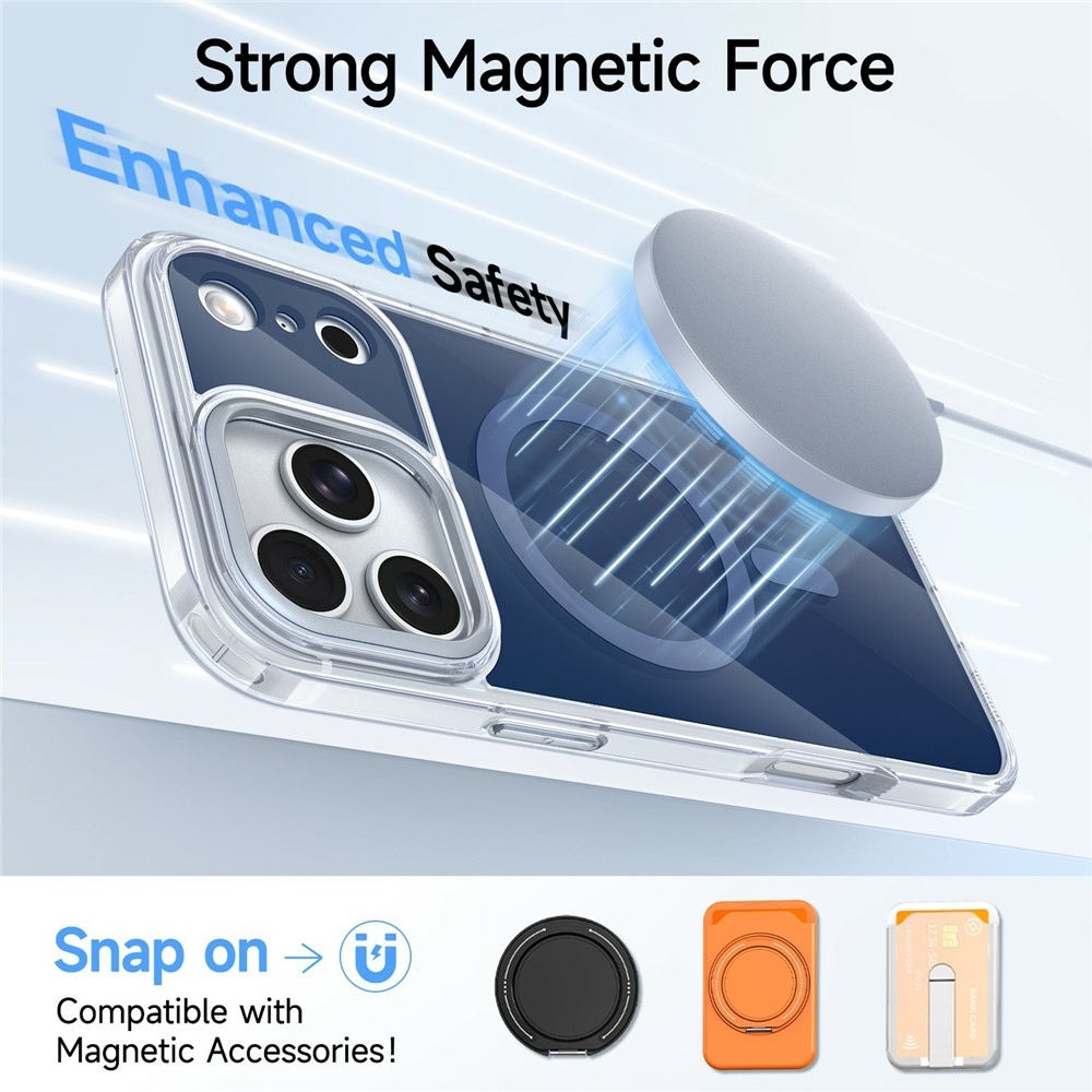 Bleeze gélový obal s pevným chrbtom a MagSafe na iPhone 18 Pro Max/17 Pro Max - modrý