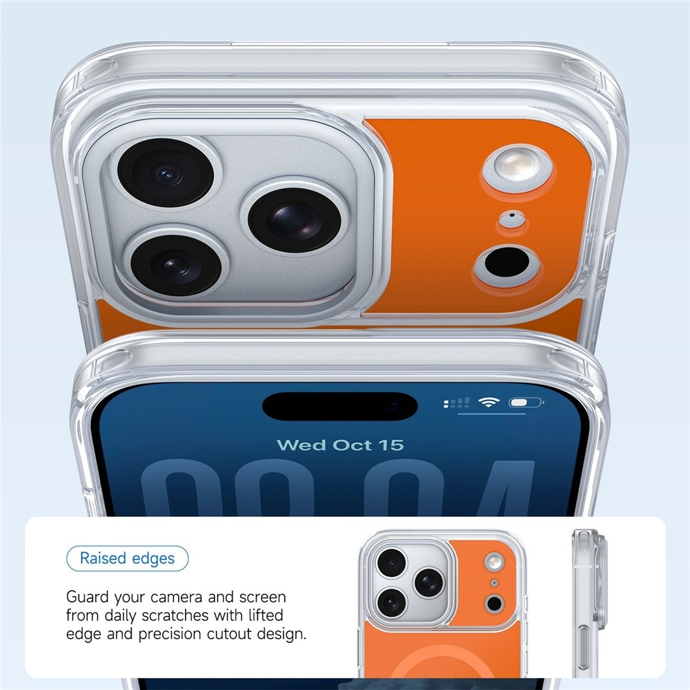 Bleeze gélový obal s pevným chrbtom a MagSafe na iPhone 18 Pro Max/17 Pro Max - oranžový