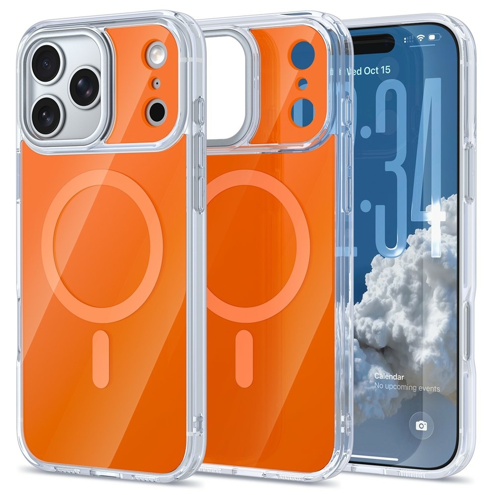 Bleeze gélový obal s pevným chrbtom a MagSafe na iPhone 18 Pro Max/17 Pro Max - oranžový