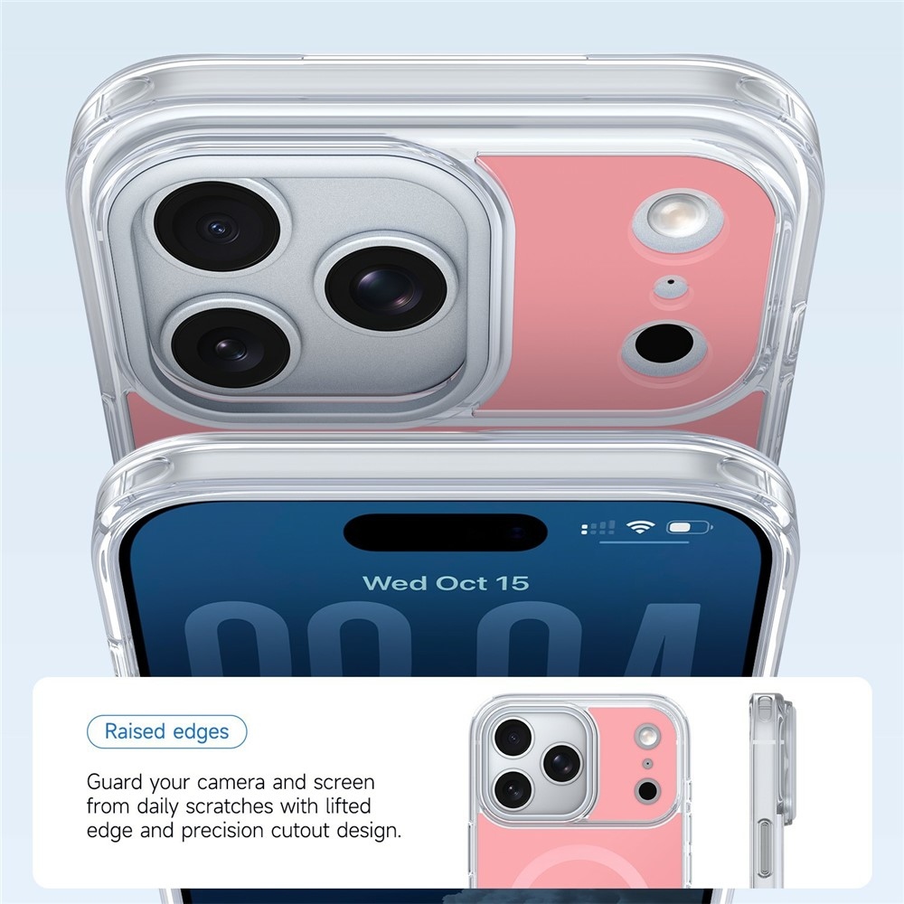 Bleeze gélový obal s pevným chrbtom a MagSafe na iPhone 18 Pro Max/17 Pro Max - ružový