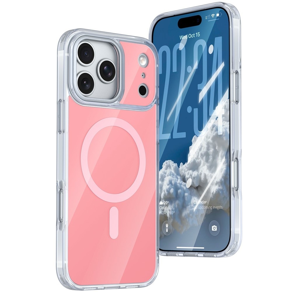 Bleeze gélový obal s pevným chrbtom a MagSafe na iPhone 18 Pro Max/17 Pro Max - ružový