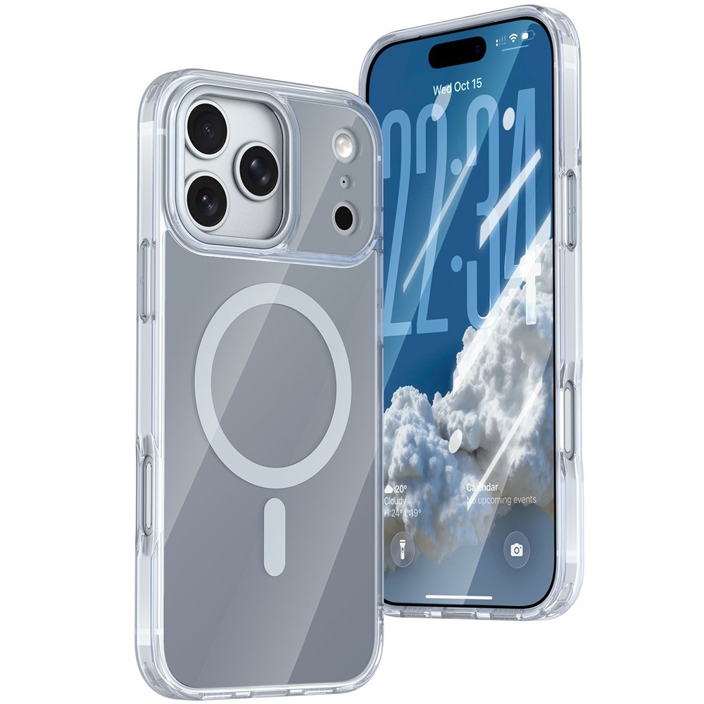 Bleeze gélový obal s pevným chrbtom a MagSafe na iPhone 18 Pro Max/17 Pro Max - šedý