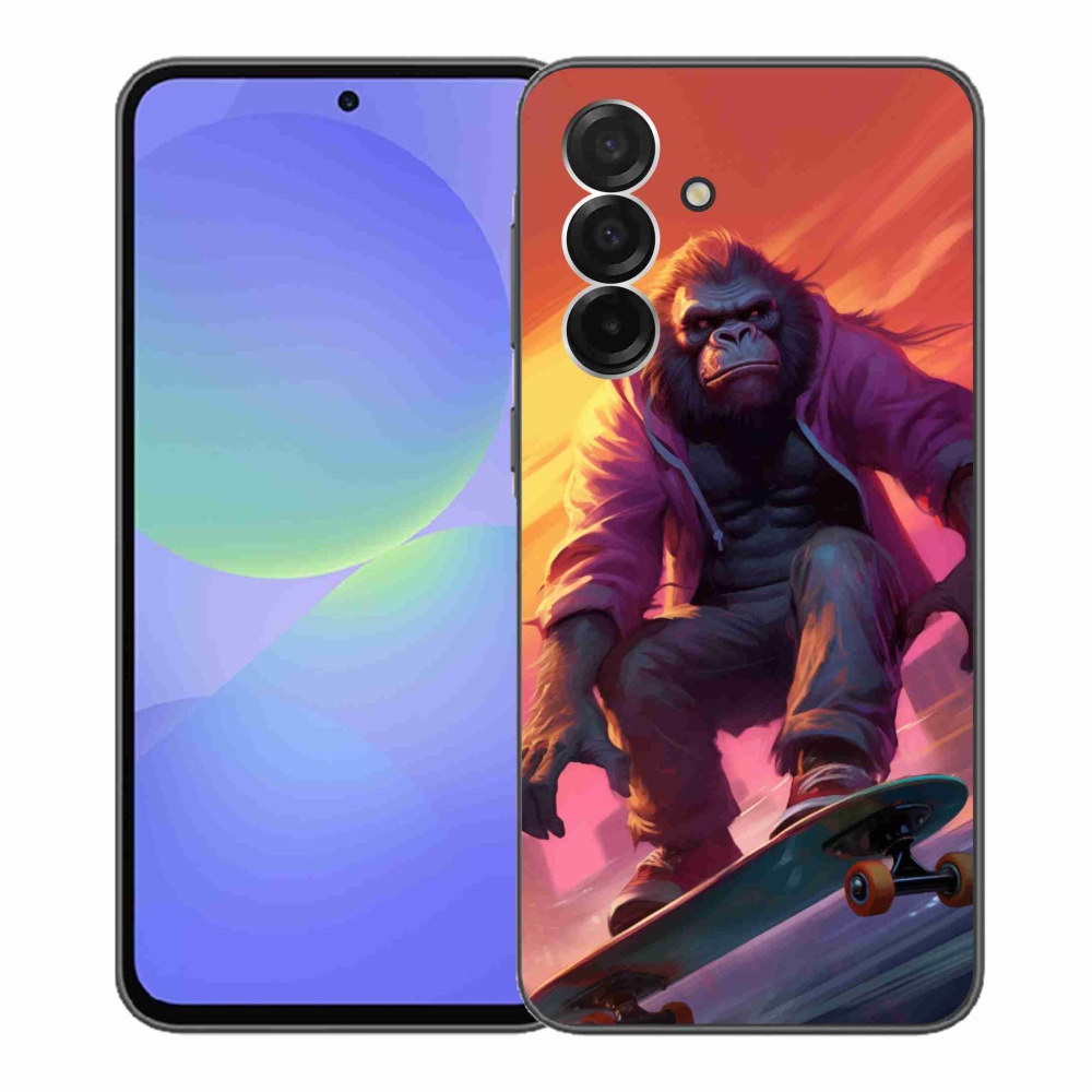 Gélový kryt mmCase na Samsung Galaxy A36 5G - gorila na skateboarde