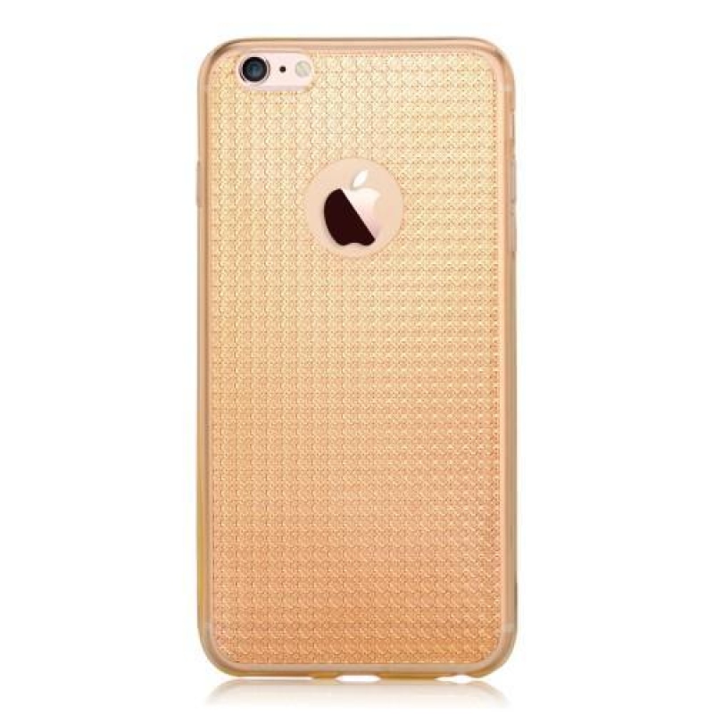 Bling gélový obal na iPhone 6s Plus a 6 Plus - zlatý