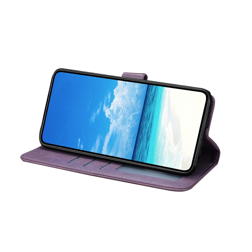 Floral Butterfly knižkové púzdro na Xiaomi 15T - fialové