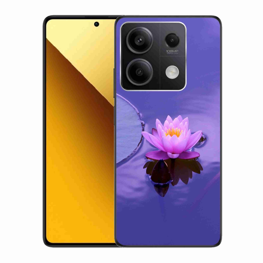 Gélový obal mmCase na Xiaomi Redmi Note 13 5G - kvet na hladine