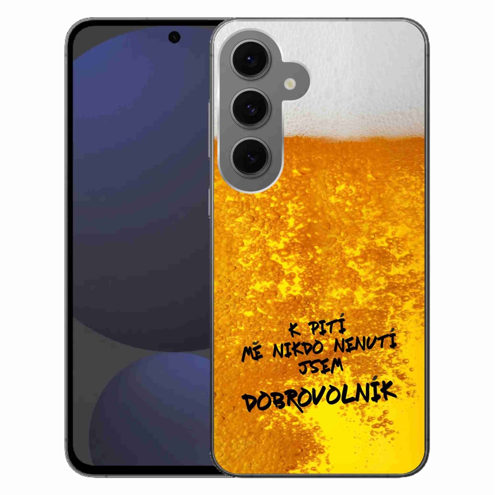 Gélový kryt mmCase na Samsung Galaxy S24 FE - pivný motív 4