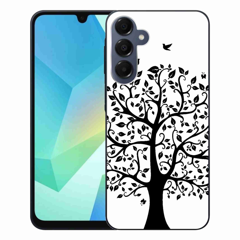 Gélový kryt mmCase na Samsung Galaxy A16 4G/5G - čiernobiely strom