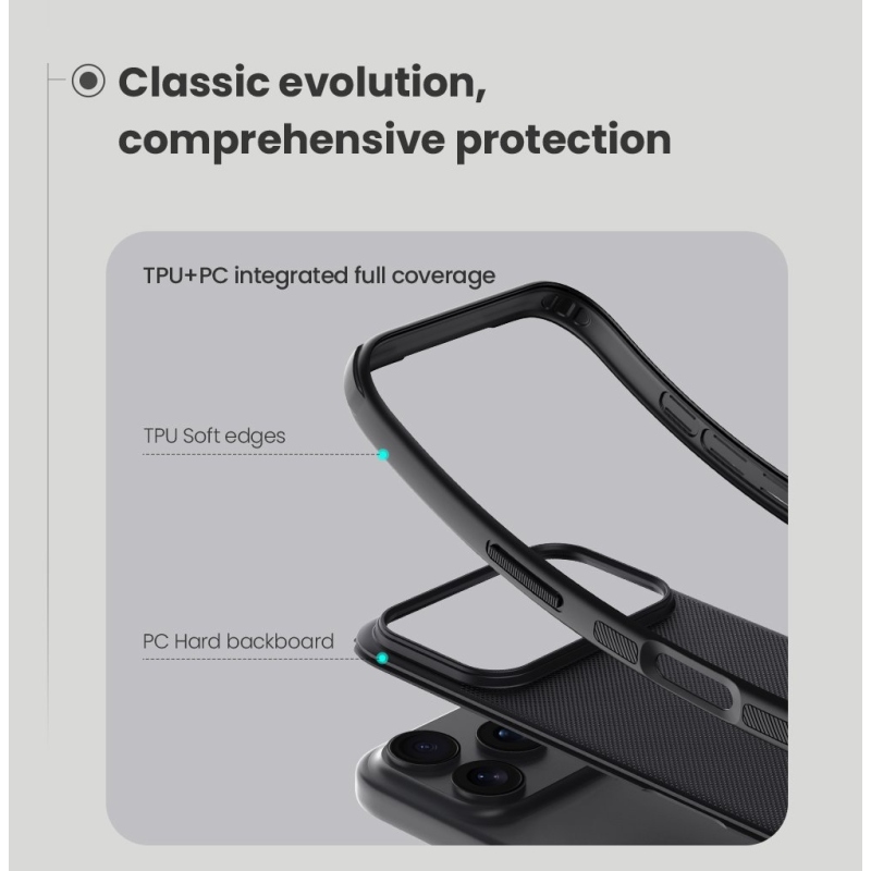 Nillkin Super Frosted PRO Zadný kryt pre Apple iPhone 17 Pro Black