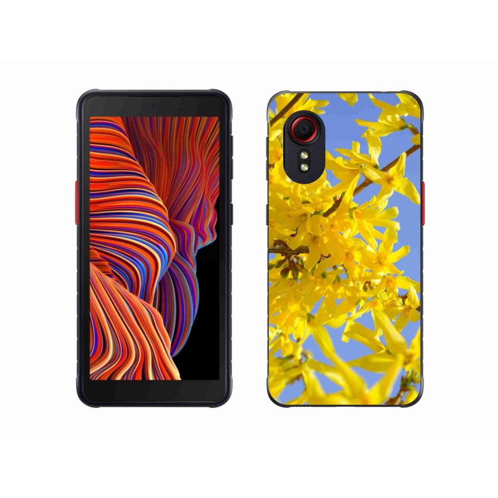 Gélový kryt mmCase na Samsung Galaxy Xcover 5 - žlté kvety