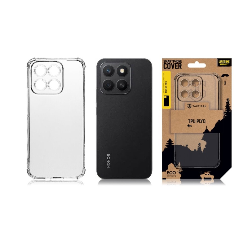 Tactical TPU Plyo Kryt pre Honor X8c Transparent