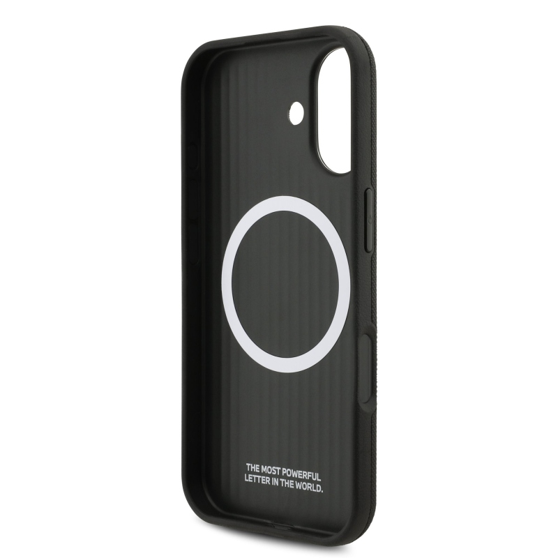 BMW M FW Metal Logo – zadný kryt pre iPhone 17, čierny