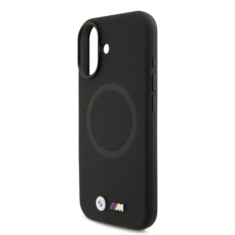 BMW M FW Metal Logo – zadný kryt pre iPhone 17, čierny