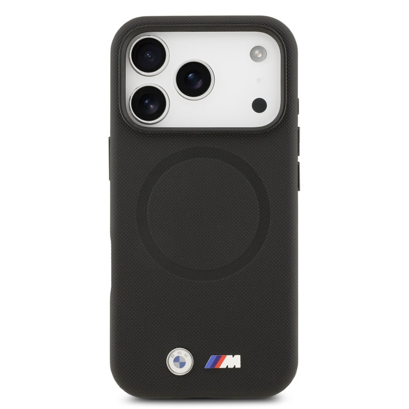 BMW M FW Metal Logo – zadný kryt pre iPhone 17 Pro Max, čierny
