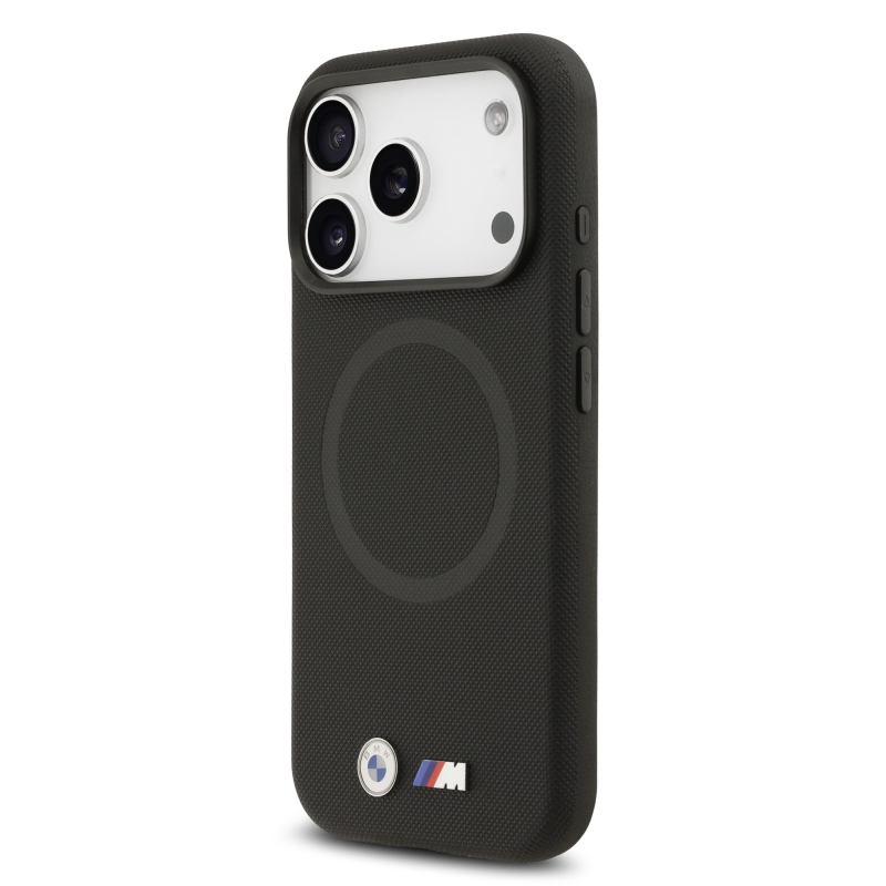 BMW M FW Metal Logo – zadný kryt pre iPhone 17 Pro Max, čierny