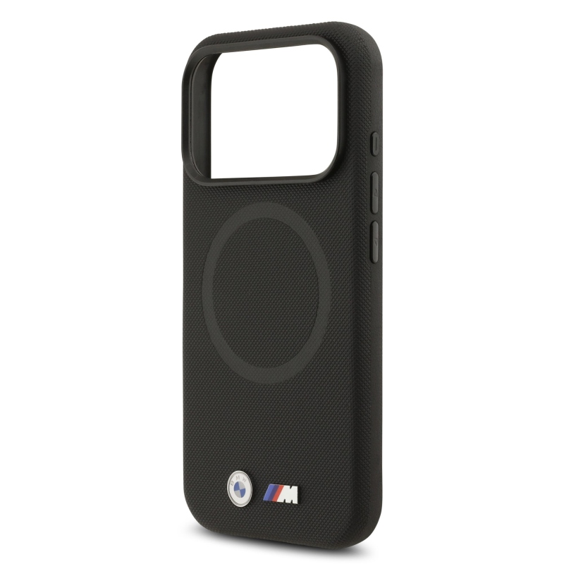 BMW M FW Metal Logo – zadný kryt pre iPhone 17 Pro Max, čierny