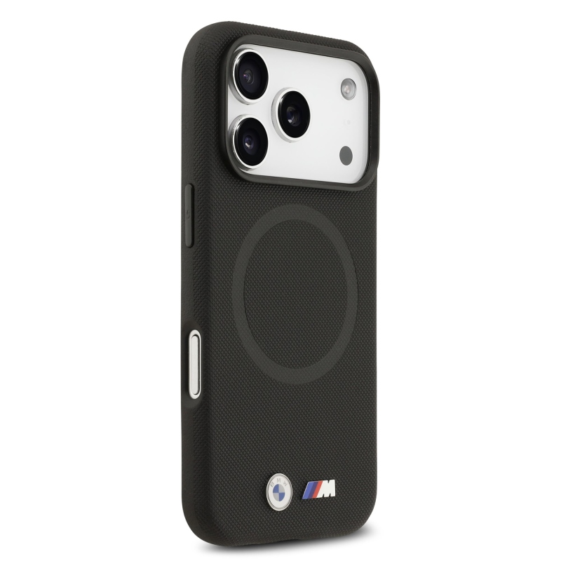 BMW M FW Metal Logo – zadný kryt pre iPhone 17 Pro Max, čierny