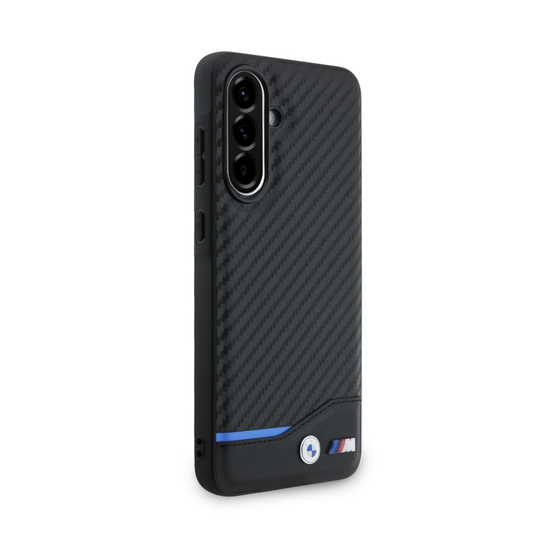 Zadný kryt BMW M PU Carbon pre Samsung Galaxy A56 Black