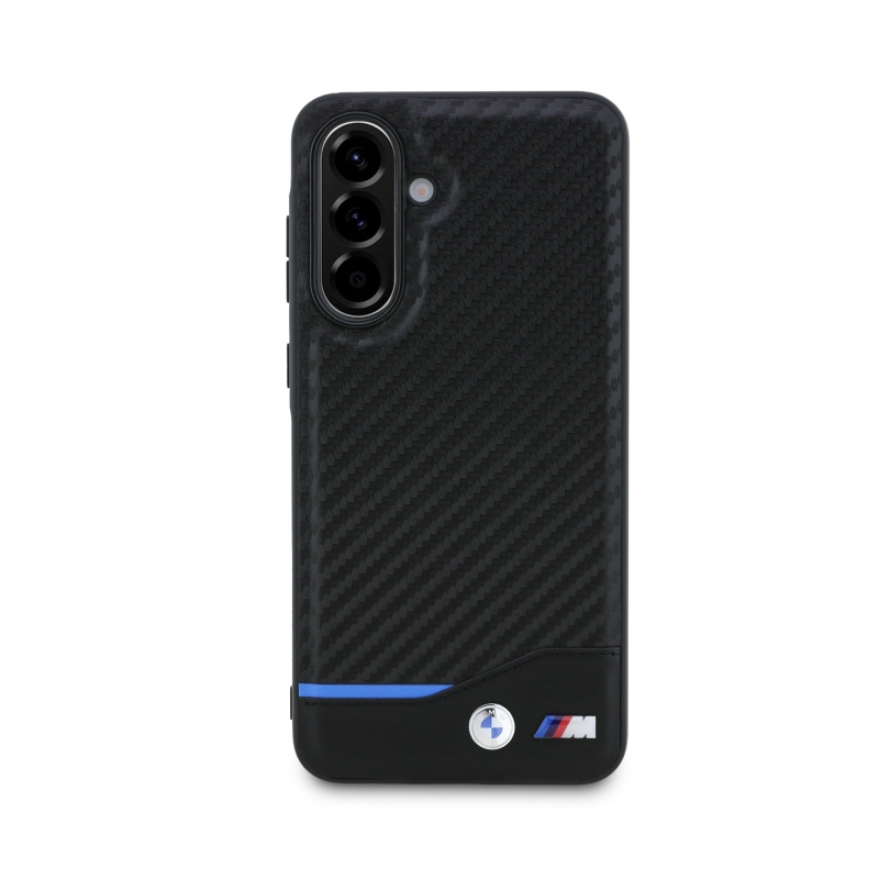 Zadný kryt BMW M PU Carbon pre Samsung Galaxy A56 Black