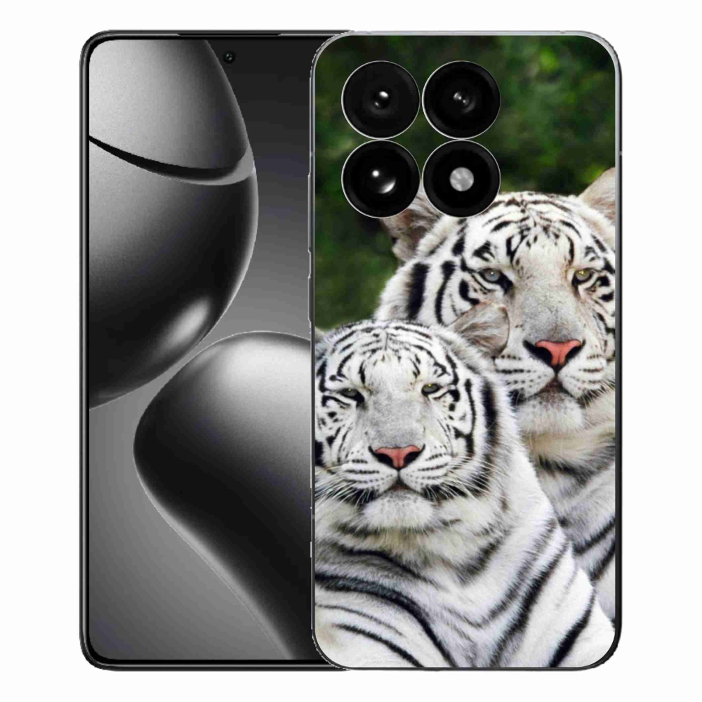 Gélový kryt mmCase na Xiaomi 15T - bieli tigre