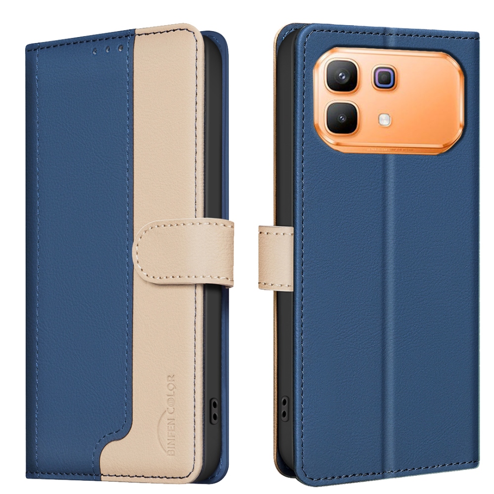 BNF DUO knižkové púzdro na Infinix Note 60 5G/Note 60 Pre 5G - modré