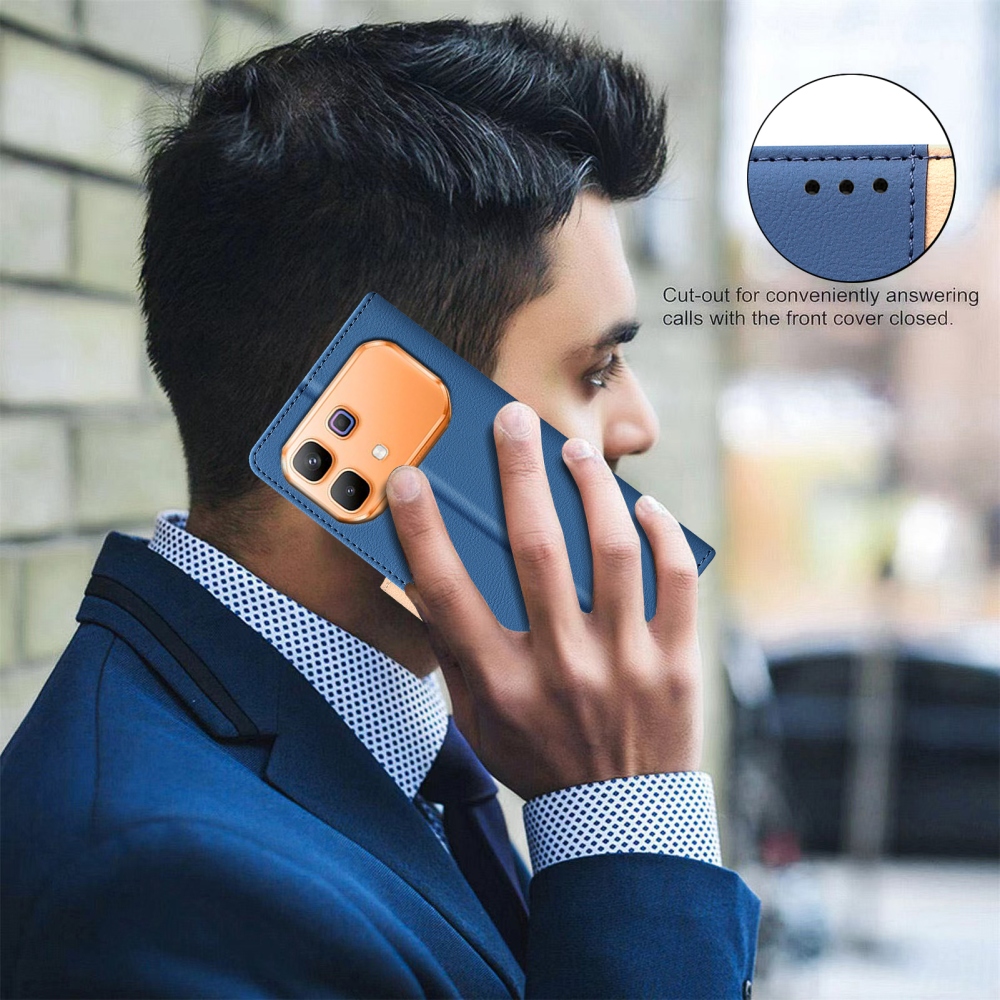BNF DUO knižkové púzdro na Infinix Note 60 5G/Note 60 Pre 5G - modré