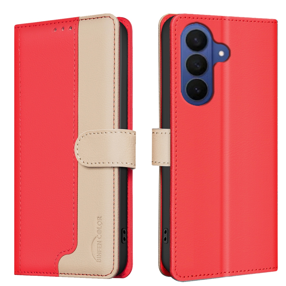 BNF DUO knižkové púzdro na Samsung Galaxy S26 FE - červené
