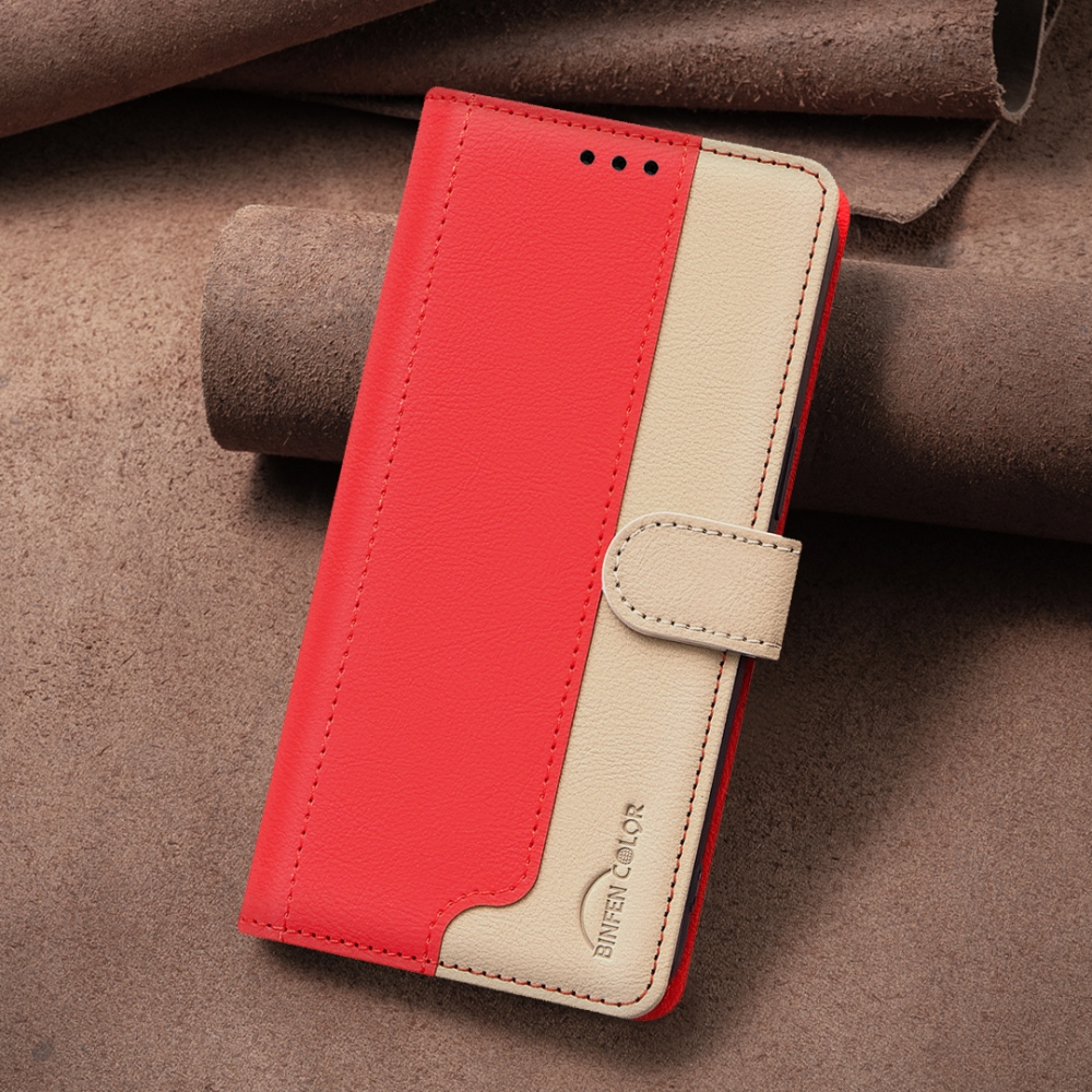 BNF DUO knižkové púzdro na Xiaomi Redmi 17 4G/5G - červené