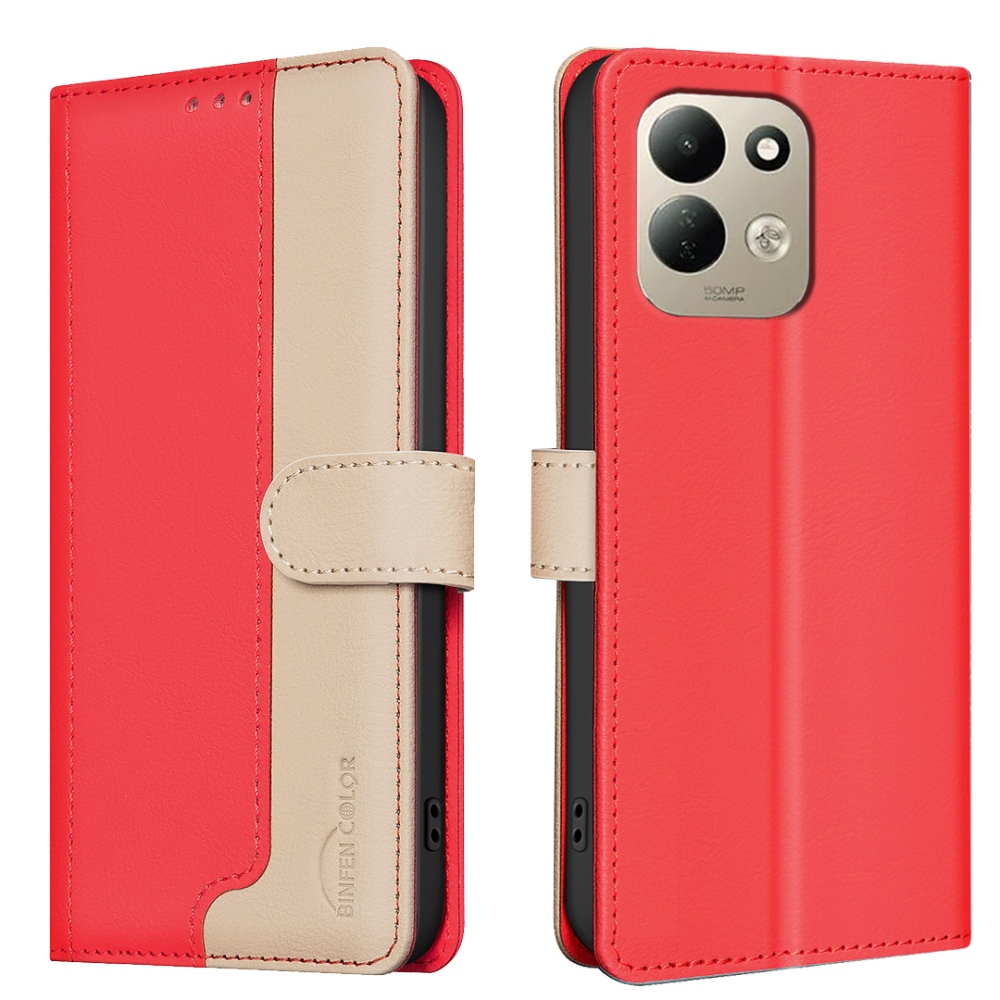 BNF DUO knižkové púzdro na Xiaomi Redmi 17 4G/5G - červené