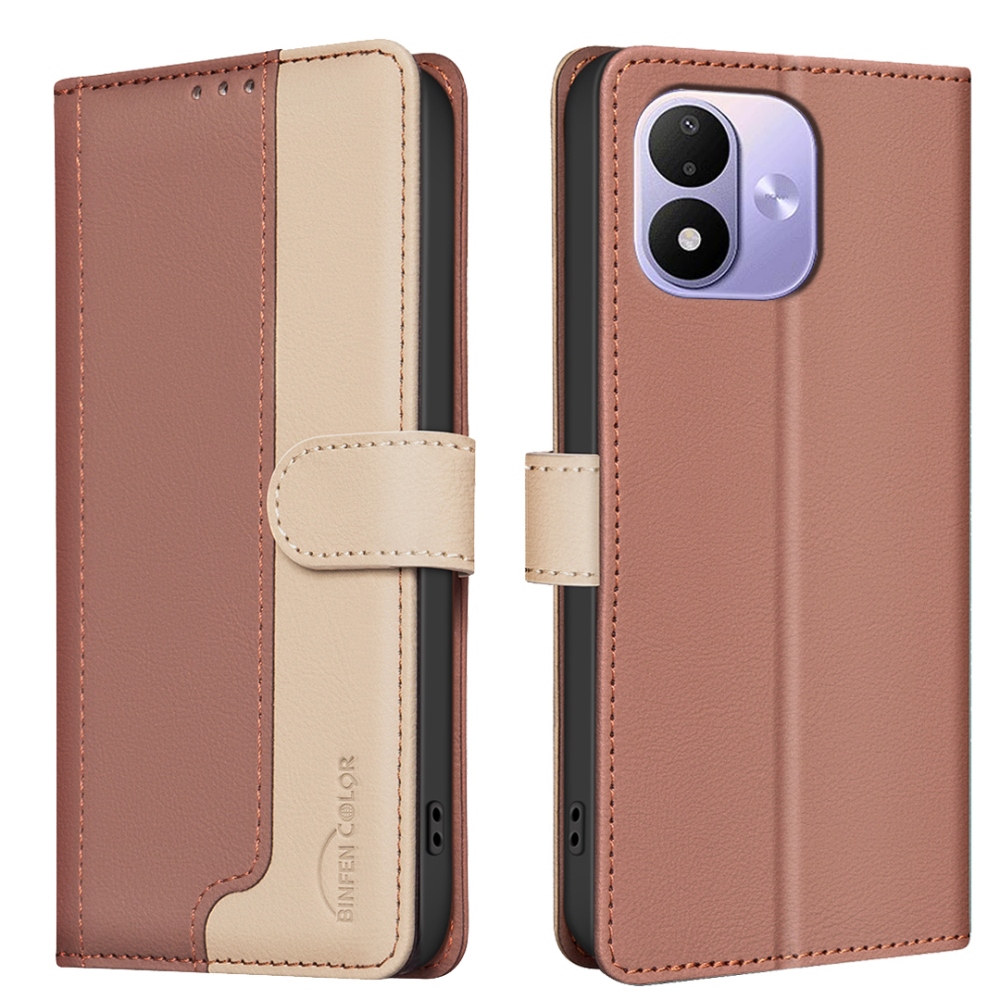 BNF DUO knižkové púzdro na Xiaomi Redmi Note 17 Pro 5G - hnedé